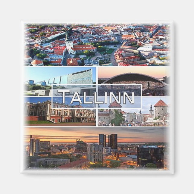 zEE004 TALLINN Estonia, Fridge Magnet (Front)