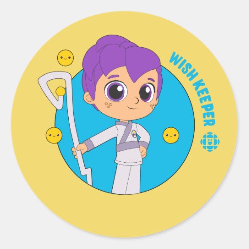 Zee _ Wish Keeper Classic Round Sticker