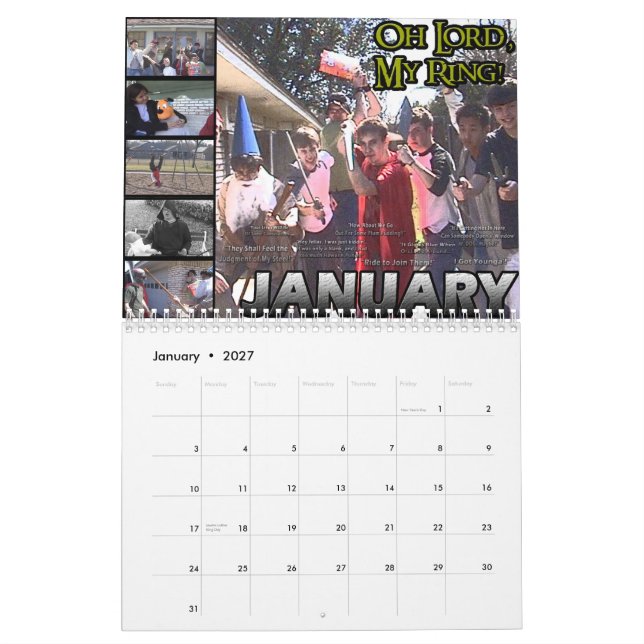 Zeeff Productions: 2010 Calendar (Jan 2027)