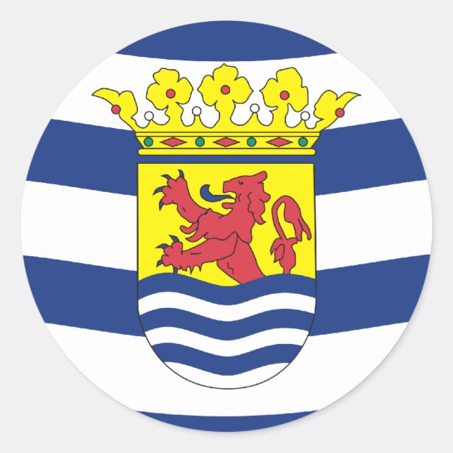Zeeland, Netherlands Classic Round Sticker (Front)