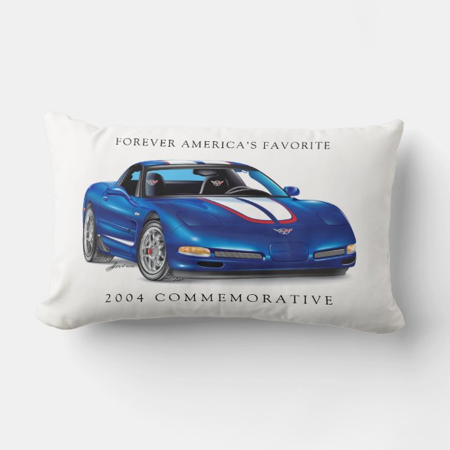 ZEEOSIX COLLECTIBLE AUTO ART LUMBAR PILLOW (Front)