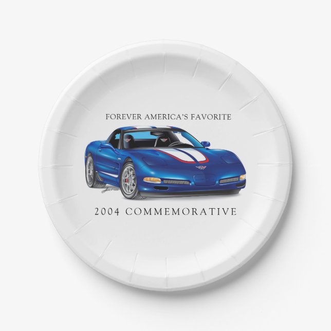 ZEEOSIX COLLECTIBLE AUTO ART PAPER PLATES (Front)