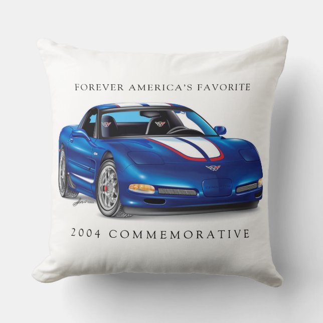 ZEEOSIX COLLECTIBLE AUTO ART THROW PILLOW (Front)