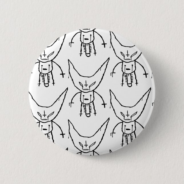 ZEF Devil Dik Pinback Button (Front)