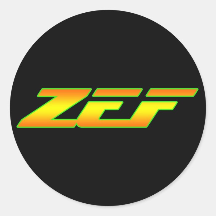 ZEF STICKER DECAL