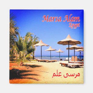 zEG051 MARSA ALAM Beach, Red Sea, Egypt, Fridge Magnet
