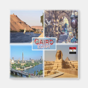 zEG056 CAIRO, Egypt, Mosaic, Africa, Fridge Magnet