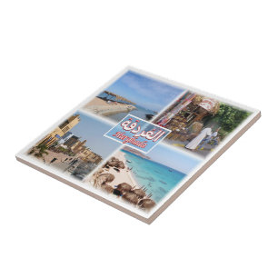 zEG058 HURGHADA, Mosaic, Egypt, Africa, Ceramic Tile