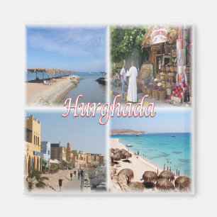 zEG061 HURGHADA, Red Sea, Mosaic, Africa, Fridge Magnet