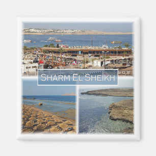 zEG064 SHARM EL SHEIKH, Red Sea, Mosaic, Fridge Magnet