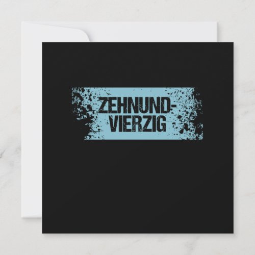 Zehnundvierzig 50 th Anniversary Gift Invitation