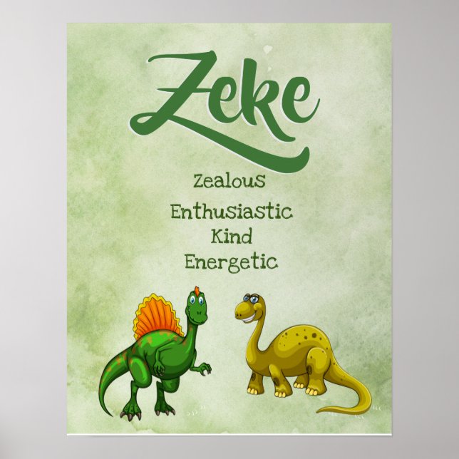 Zeke Name Poster (Front)