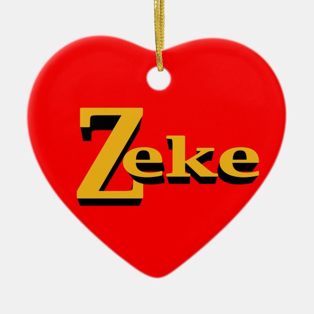 Zeke Ornament (Front)