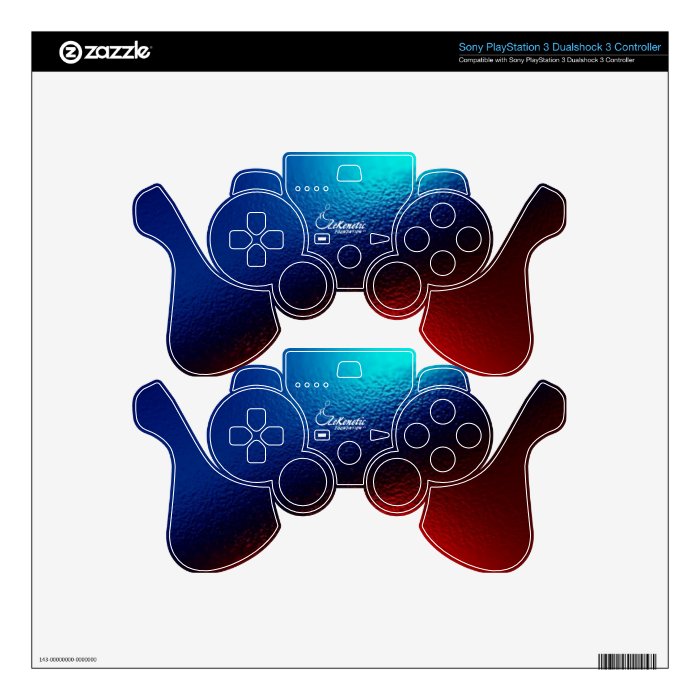 ZeKenetic Foundation PS3 controller Decal For PS3 Controller