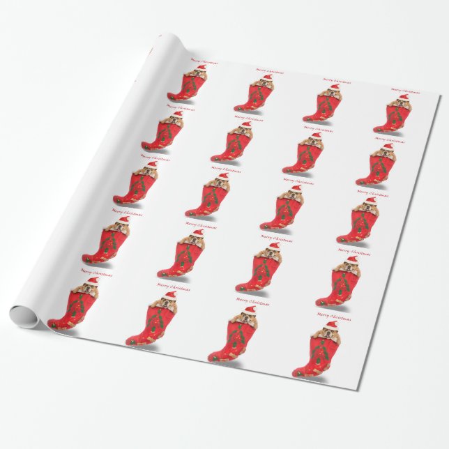 Zelda Christmas Stocking Gift Wrapping Paper (Unrolled)