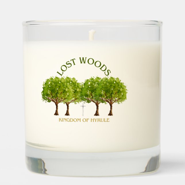 Zelda Lost Woods Scented Candle (Front)