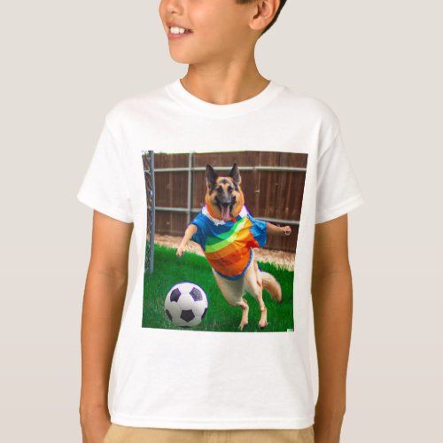 Zelda playing football T_Shirt