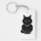 Zelda the Black Cat Keychain