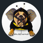Zelda's Why BEE Normal Clock<br><div class="desc">Time to tell the world that you're not normal? Or maybe you have a friend who is exceptional. This Zelda clock not only reminds clock watchers of the time, but of the fact that not being normal is a great thing. It's time to have fun with time.</div>
