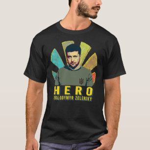 Zelenski hero volodymyr zelensky sunset retro Cl T-Shirt