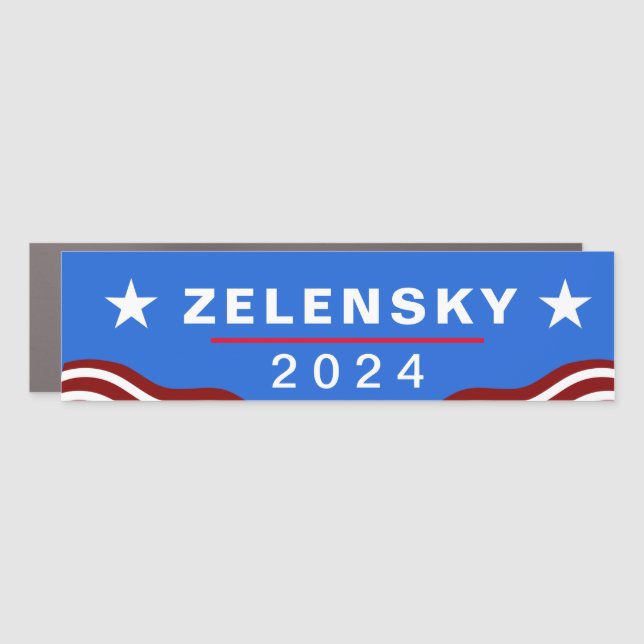 Zelensky 2024 car magnet (Front)