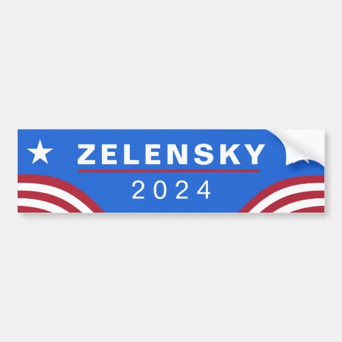 Zelensky for President Bumper Sticker