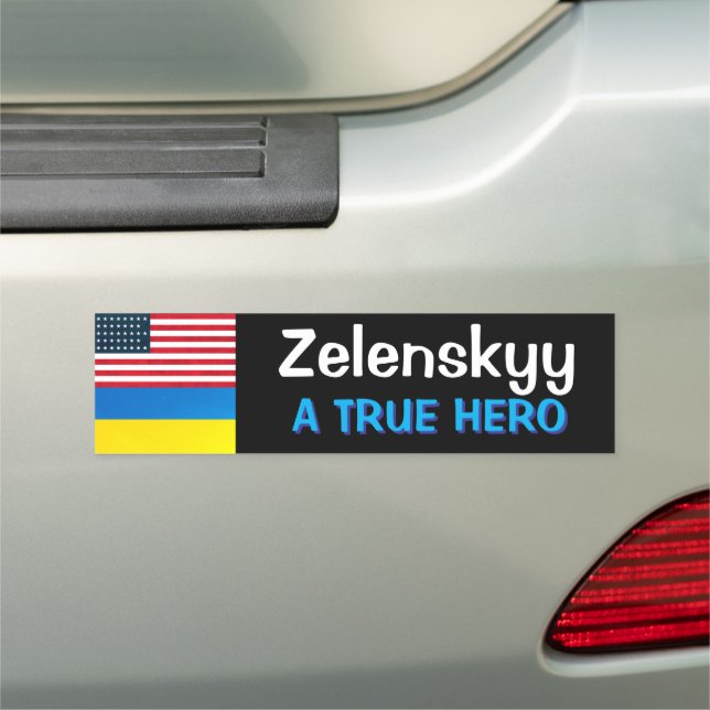 Zelenskyy | A True Hero | Political Car Magnet (In Situ)