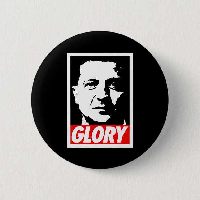 Zelenskyy - Glory To Ukraine Support Ukraine I Sta Button (Front)
