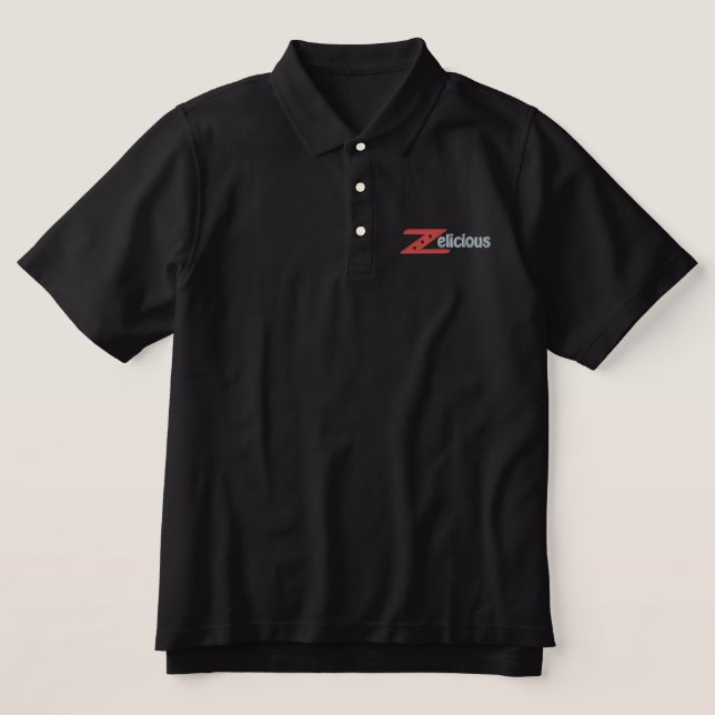 Zelicious Embroiderd Polo Shirt (Design Front)