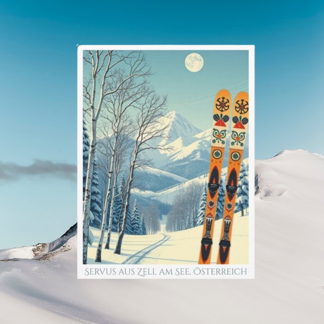 Zell am See Austria Europe ski vacation Postcard (Creator Uploaded)