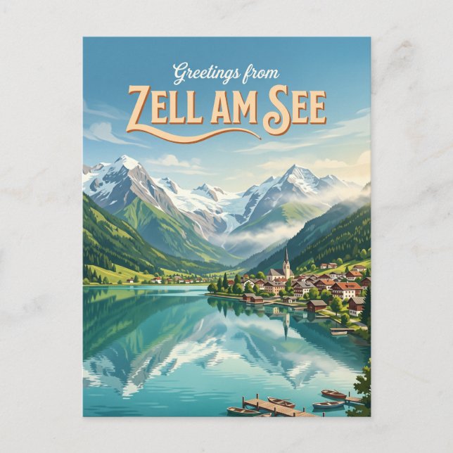 Zell am See Austria Postcard (Front)
