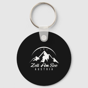 Zell Am See Austria Ski Resort Skiing Snowboarding Keychain