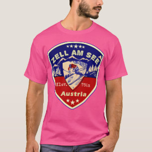 Zell Am See Austria Skiing Ski Mountains Skier Act T-Shirt