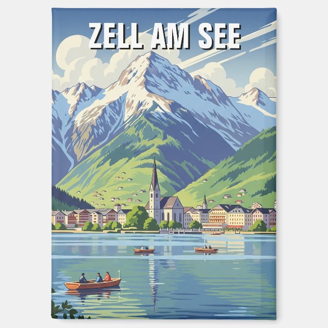 Zell am See Austria Travel Magnet (Front)
