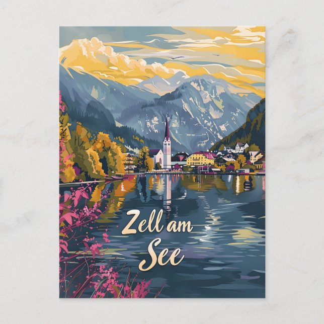 Zell am See Lake Zell Austra Postcard (Front)