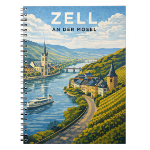 Zell Germany Vintage Travel Art Notebook