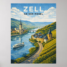Zell Germany Vintage Travel 