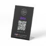 Zelle QR Code Payment | Black Scan to Pay Business Pedestal Sign