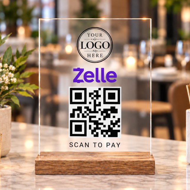 Zelle Scan to Pay Tabletop Display (Creator Uploaded)