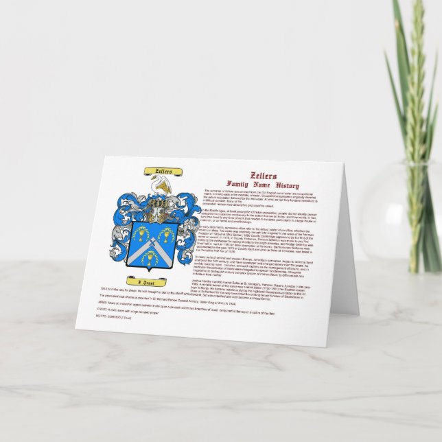 Zellers (history) card (Front)