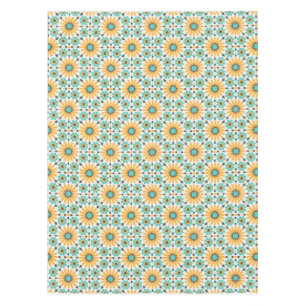 Zellige Radiance: Colorful Andalusian Geometry Tablecloth