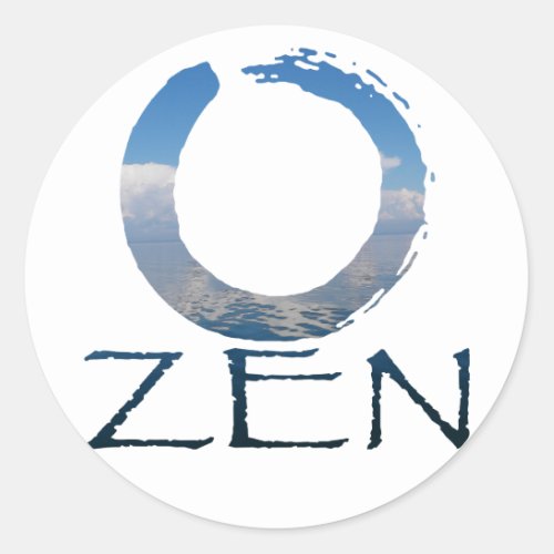 zen_2 classic round sticker