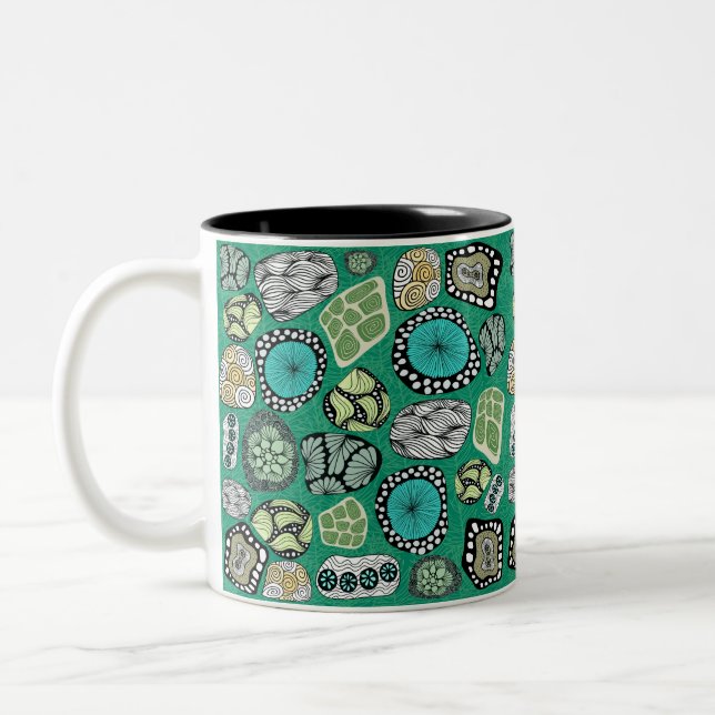 Zen Abstract Design Mug (Left)