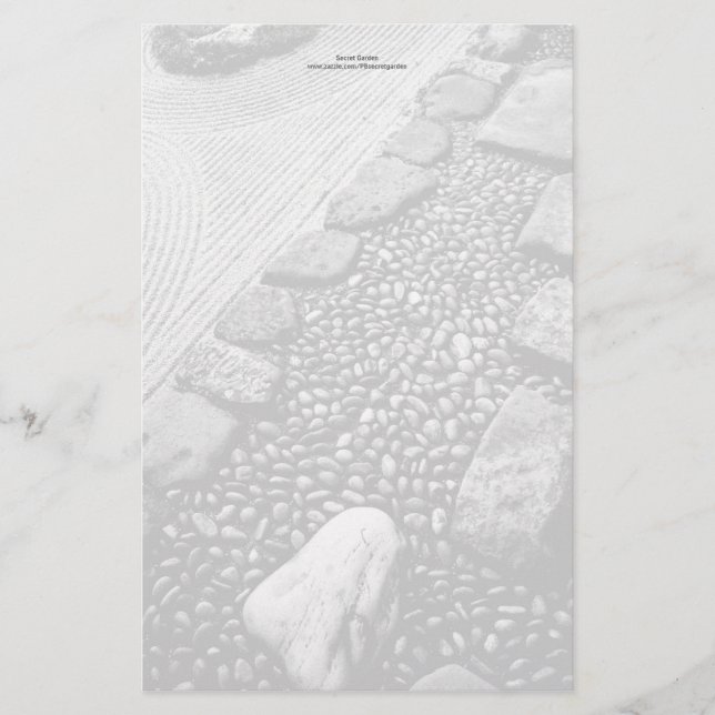 Zen & Abstract Personalized Stationery (Front)