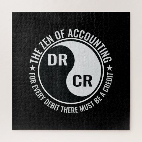 Zen Accounting Major Degree Funny Accountant Jigsaw Puzzle