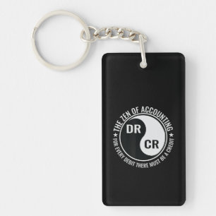 Zen Accounting Major Degree Funny Accountant Keychain