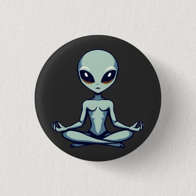 Zen Alien Button (Front)