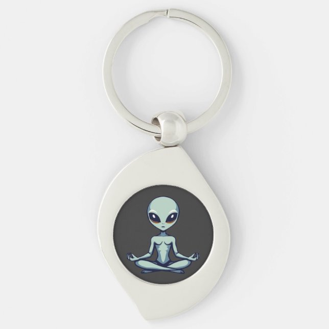 Zen Alien Keychain (Front)