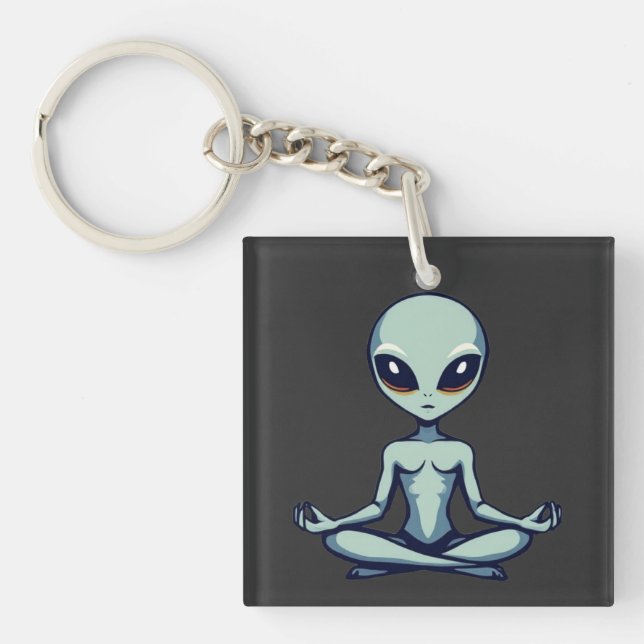 Zen Alien Keychain (Front)