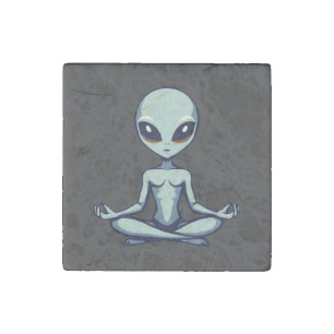 Zen Alien Stone Magnet